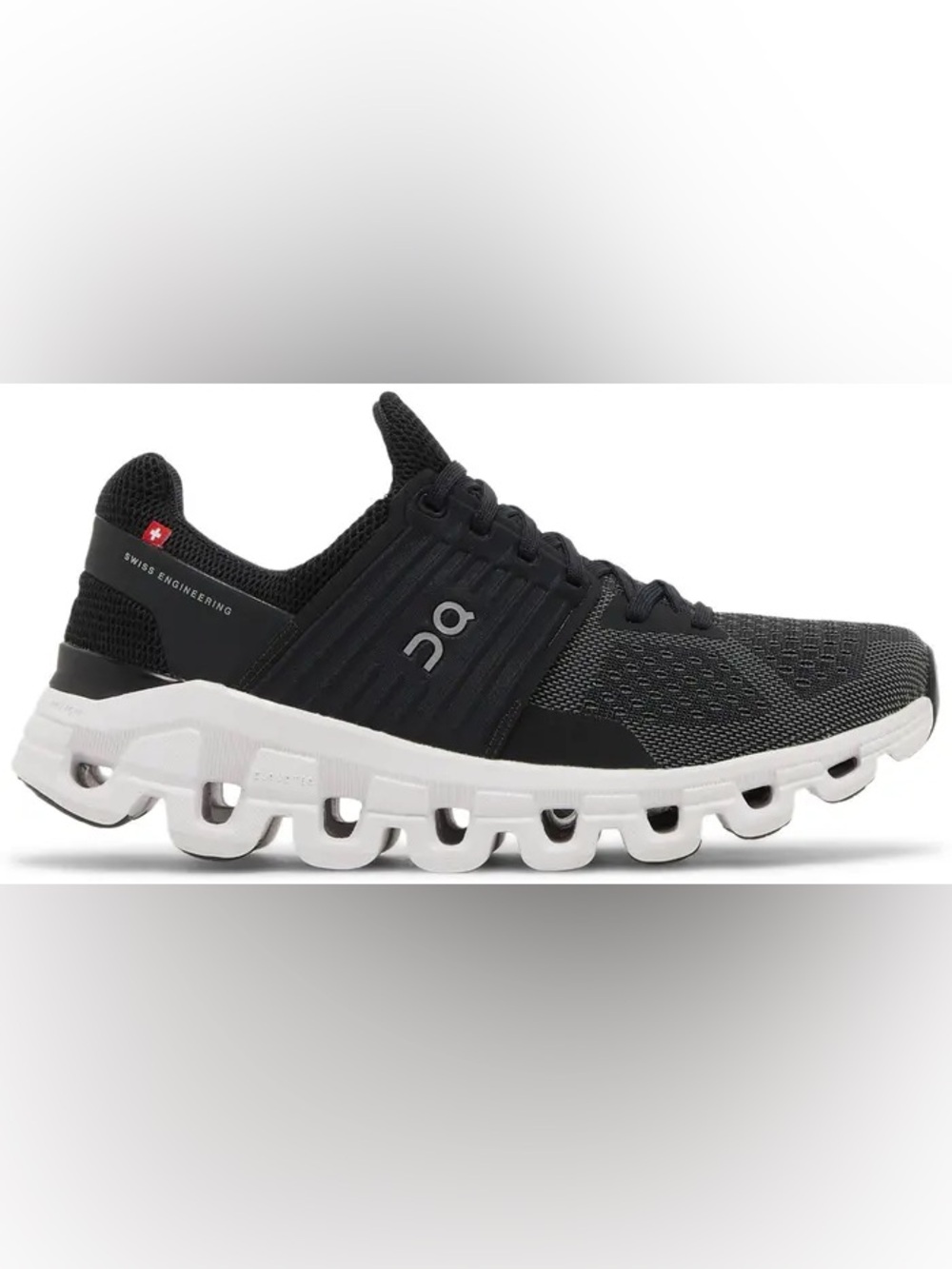 On Running Women's Black & White Cloudswift Running Sneakers